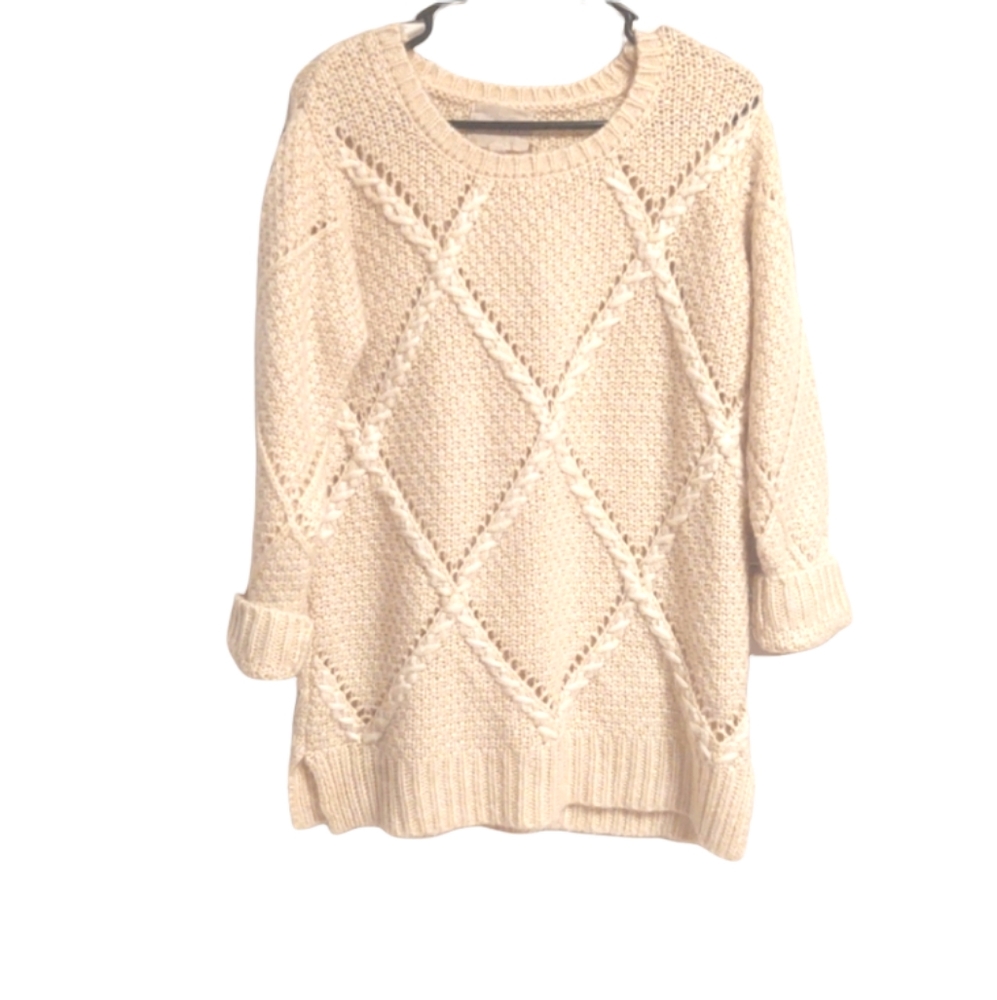 Anthropologie Cream Sweater